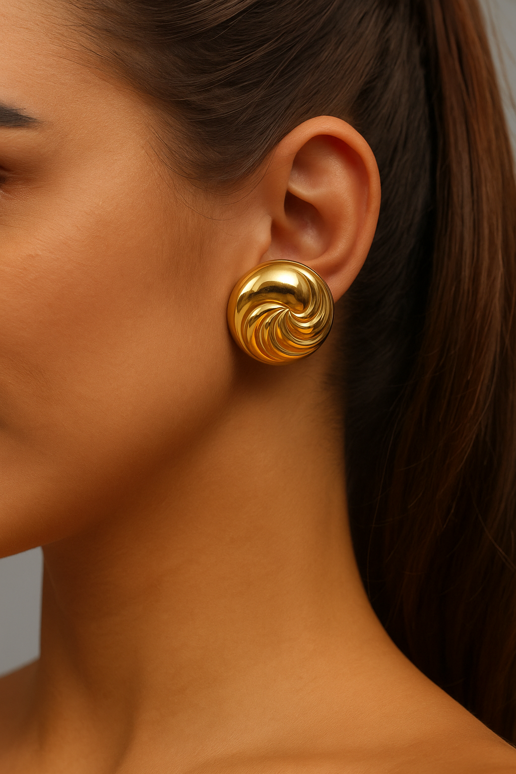 Aurora Swirl Statement Studs