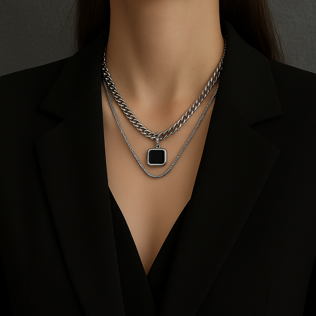 Midnight Chain Statement Choker