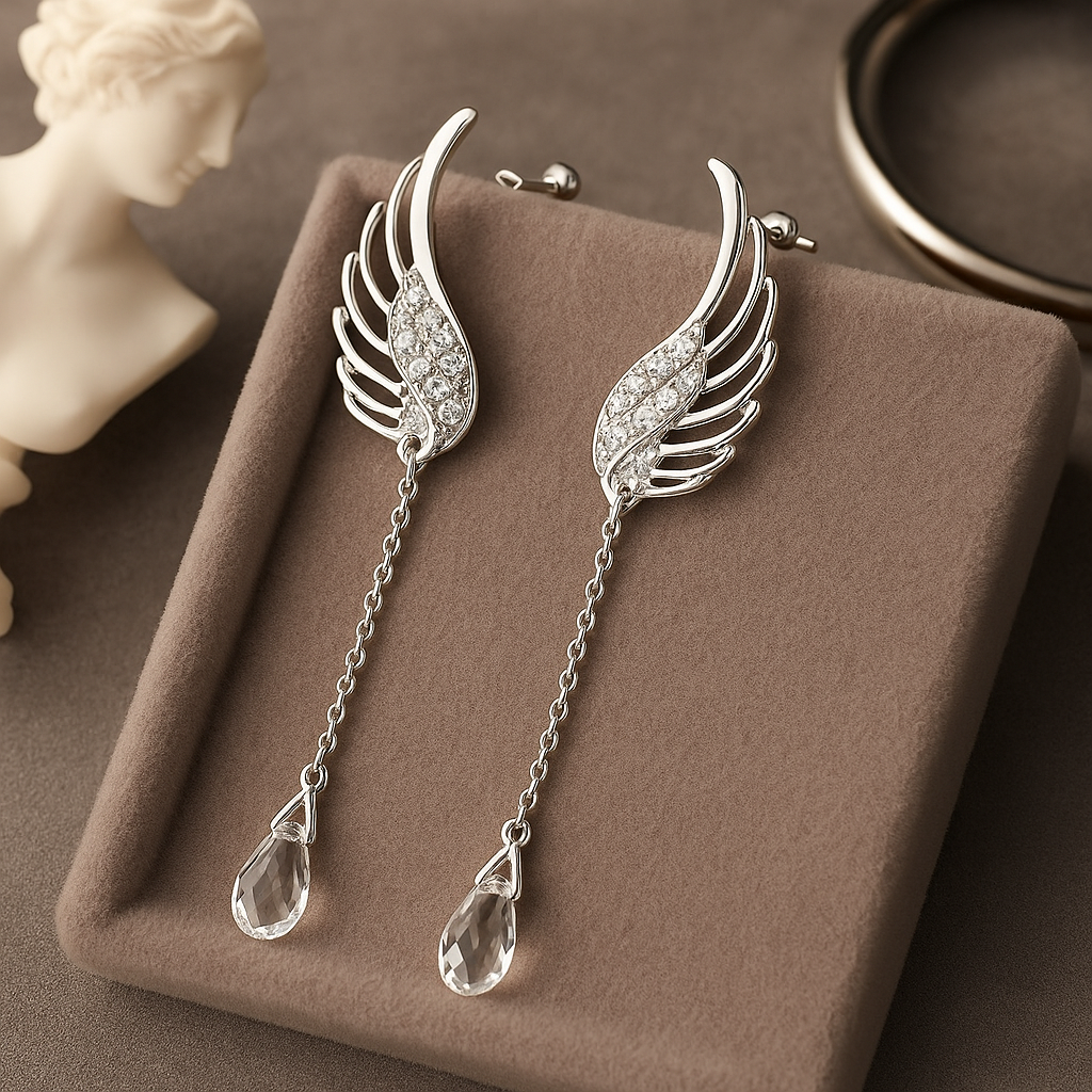 Celestia Wing Drop Earrings