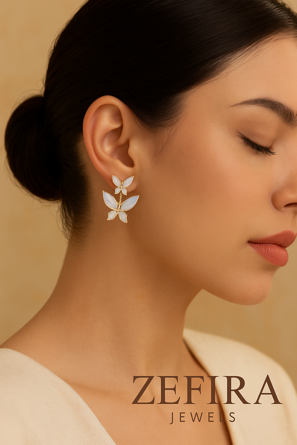 Celeste Wings Duo Earrings