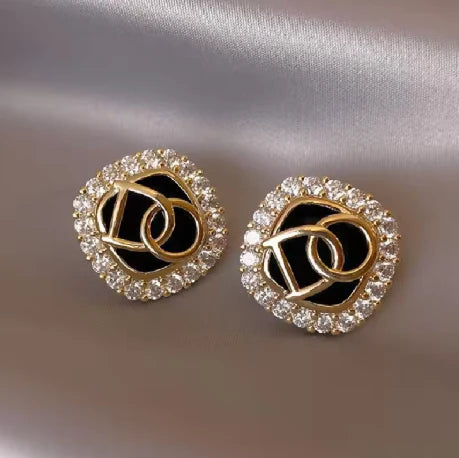 Glam Crystal Stud Earrings