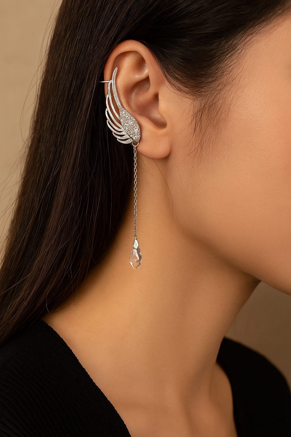 Celestia Wing Drop Earrings