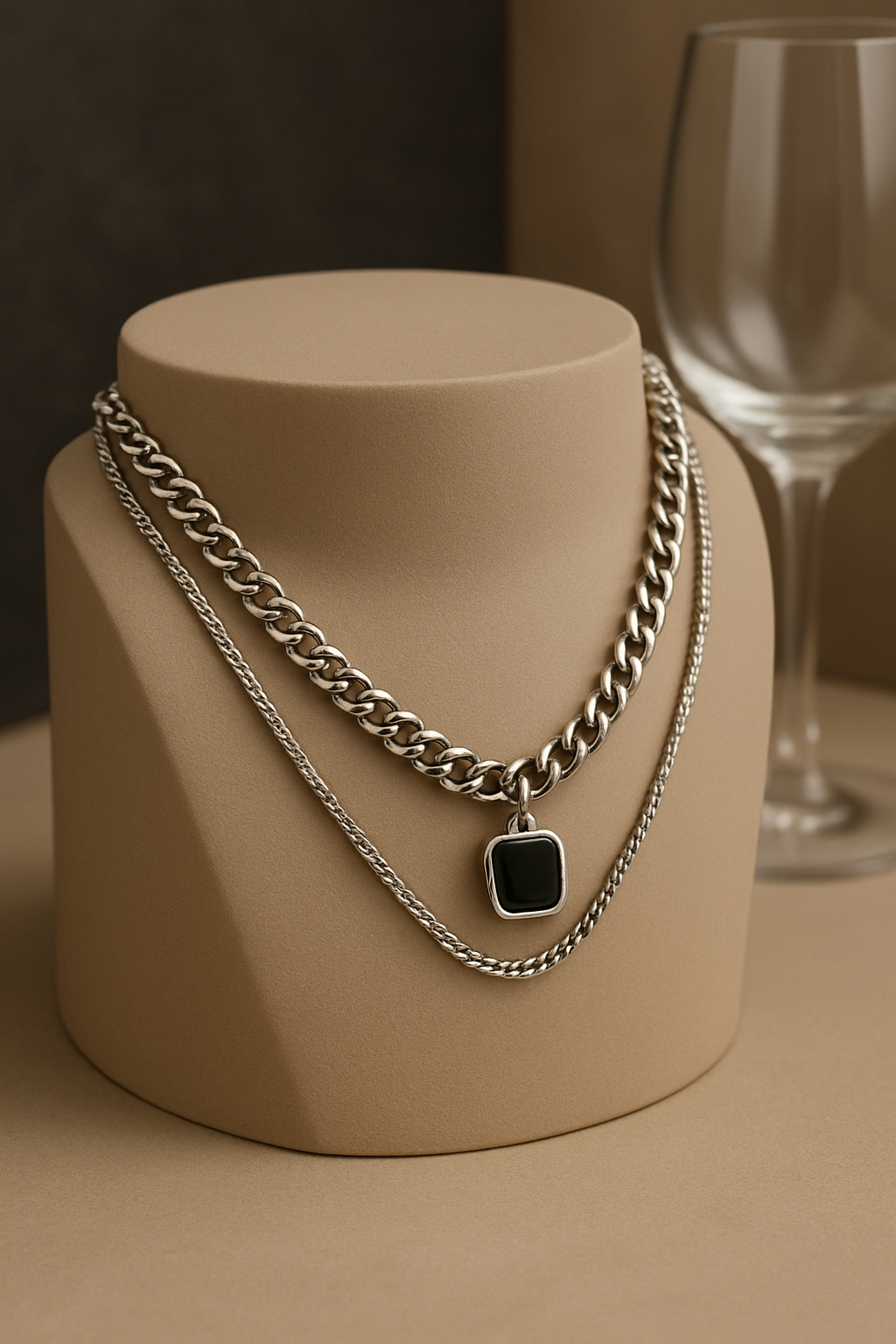 Midnight Chain Statement Choker