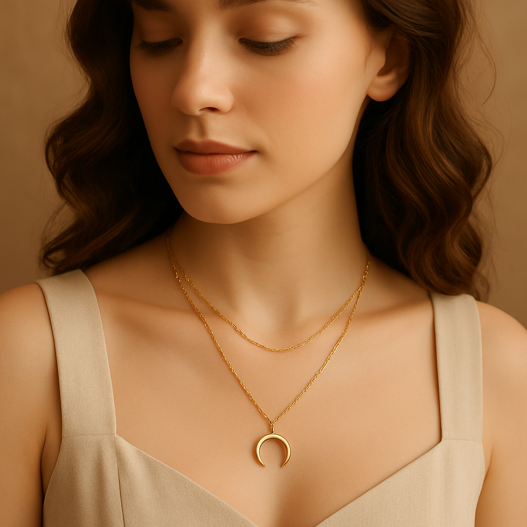 Luna Charm Layered Necklace