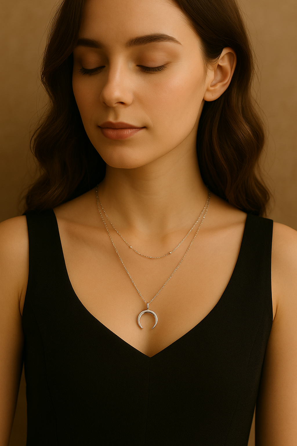 Luna Charm Layered Necklace