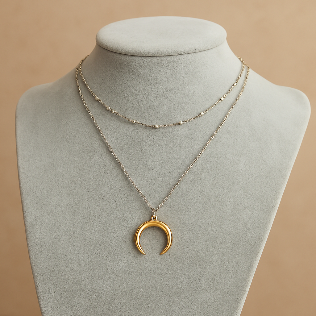 Luna Charm Layered Necklace