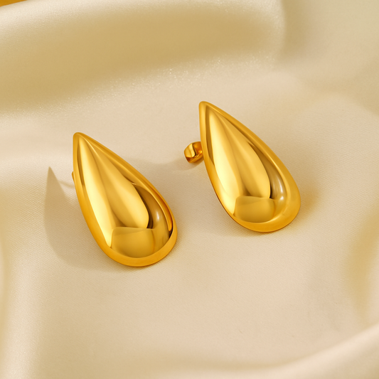 Golden Dew Statement Earrings