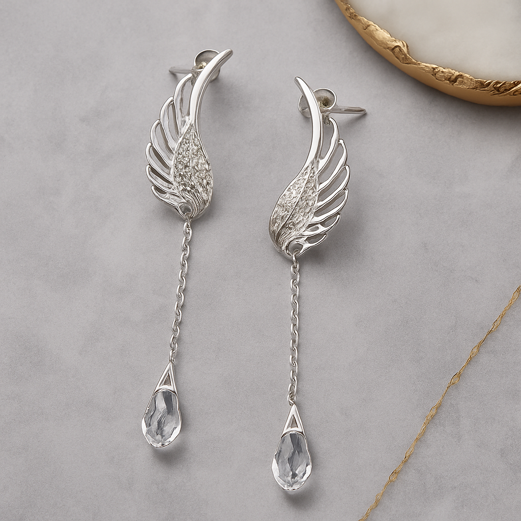 Celestia Wing Drop Earrings