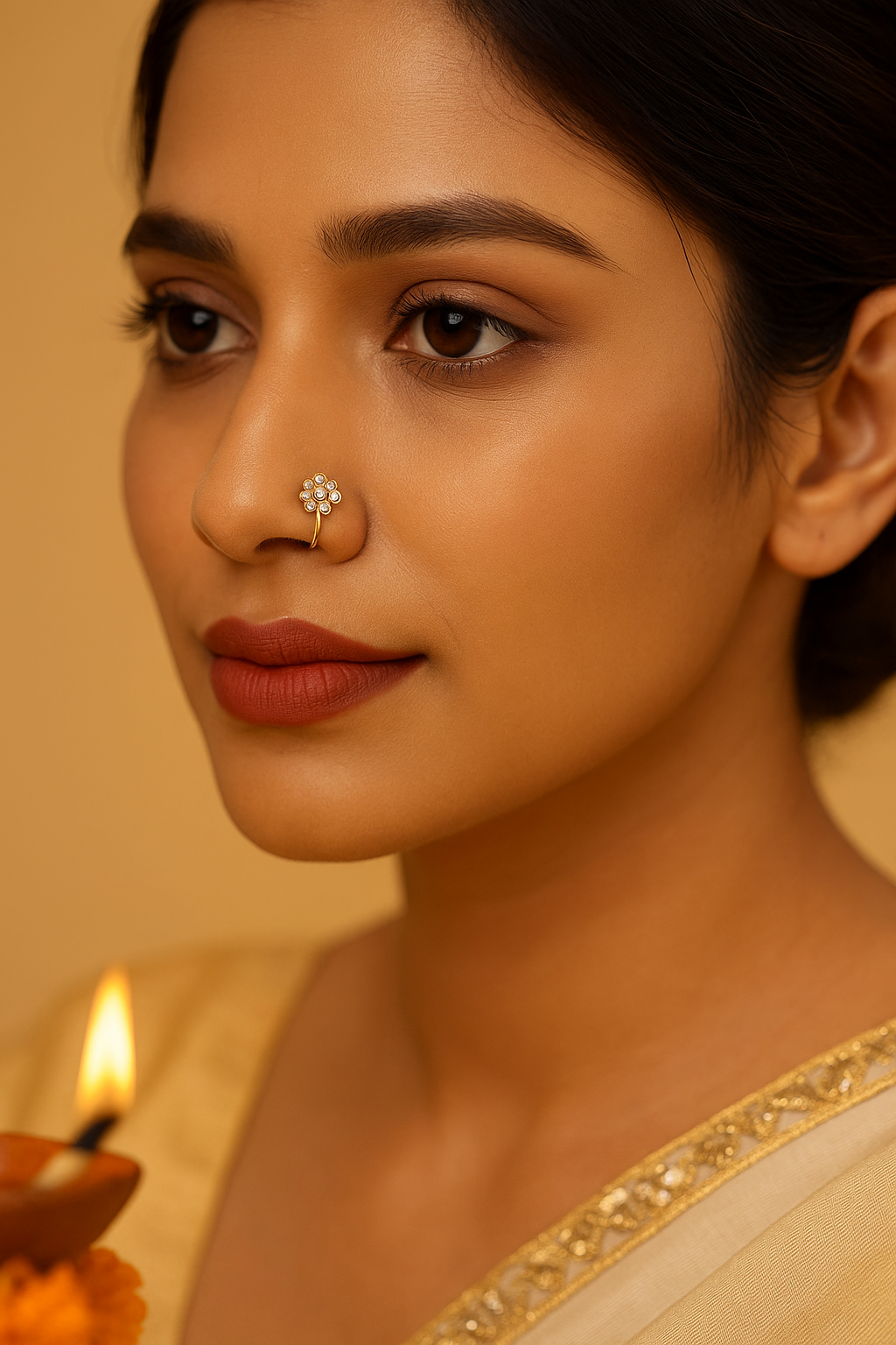 Saanvi Blossom Nose Cuff