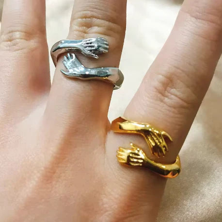 Embrace Gold Cuff ring (pair)