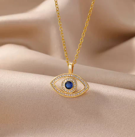 Dazzling Evil Eye Pendant Necklace