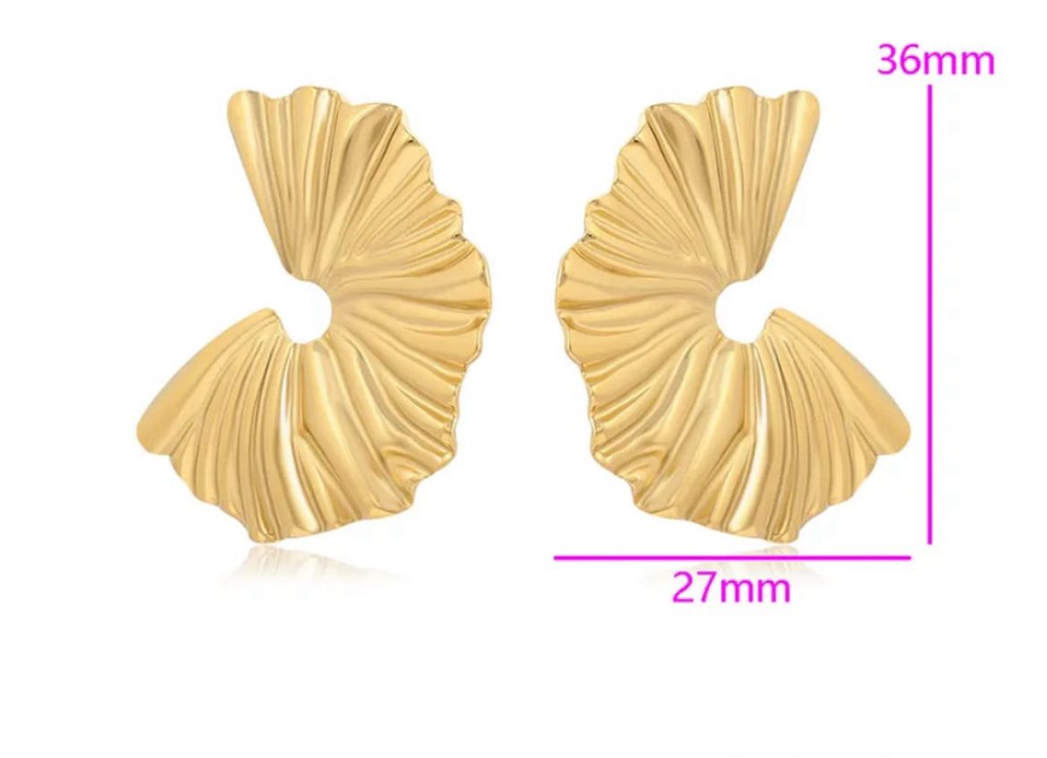 Golden Tides Statement Earrings