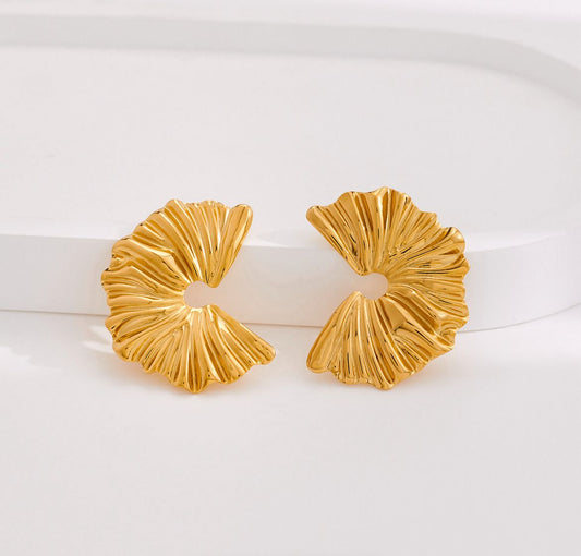 Golden Tides Statement Earrings