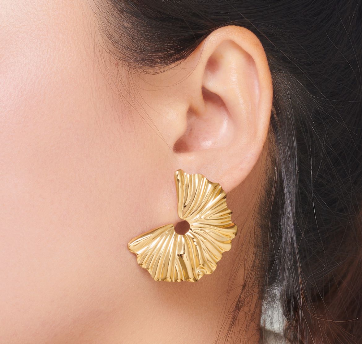 Golden Tides Statement Earrings