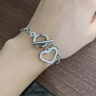Ember Heart Chain Bracelet