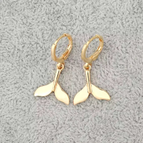 Mermaid Tail Drop Earrings