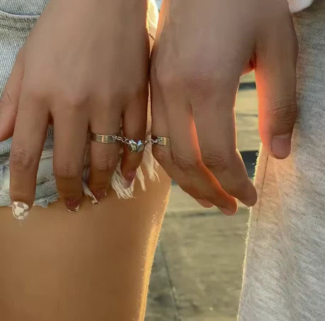 Magnetic Heart Bond Rings