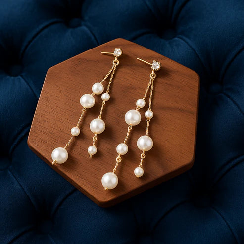 Crystal Cascade Drop Earrings