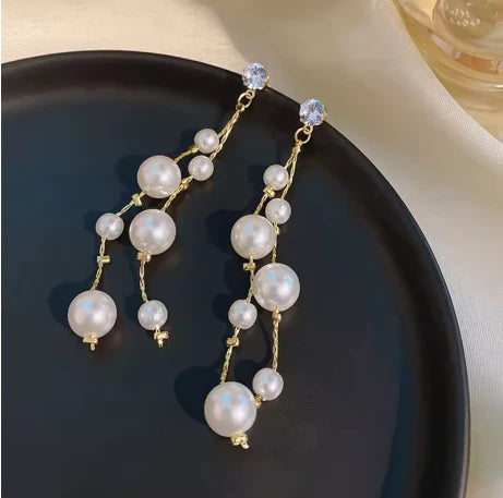 Crystal Cascade Drop Earrings