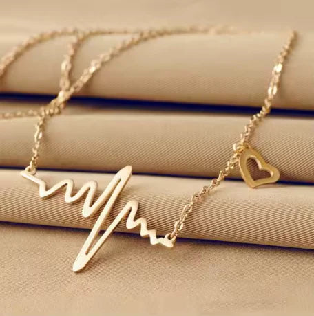 Pulse of Love Heartbeat Necklace