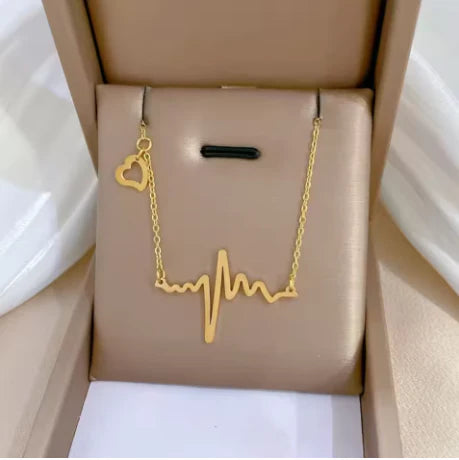 Pulse of Love Heartbeat Necklace