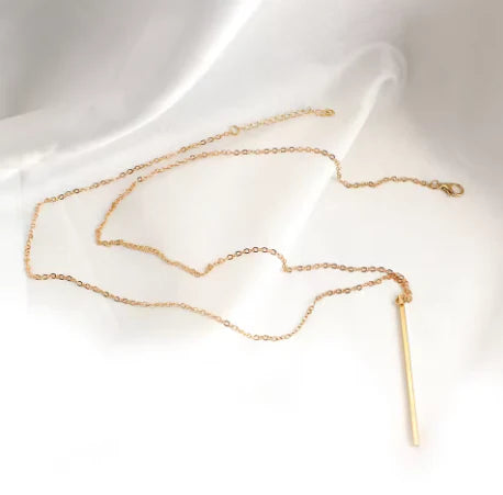 Minimalist Stick Pendant Necklace