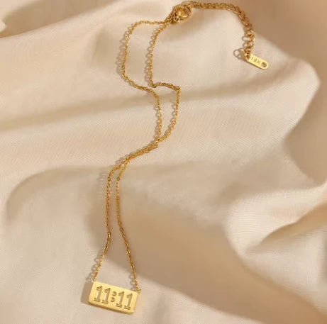 11:11 Angel Number Pendant Necklace