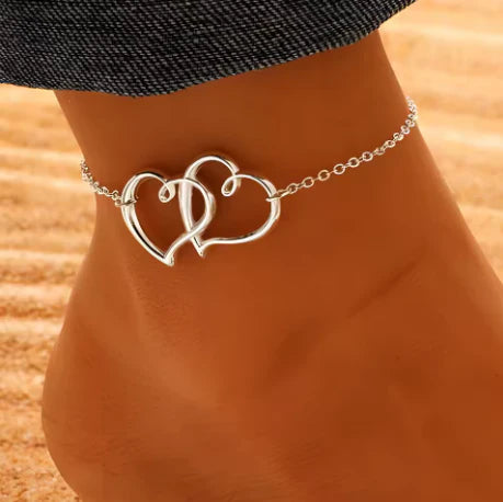 Linked Hearts Anklet