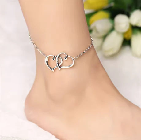 Linked Hearts Anklet