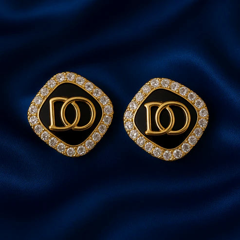 Glam Crystal Stud Earrings